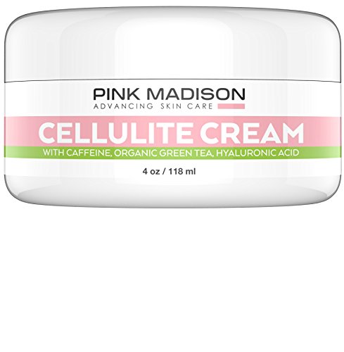 Skin Tightening Cellulite Remover Cream with Caffeine, Organic Green Tea & Hyaluronic Acid