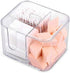 SUNFICON Cotton Swab Balls Box, Cotton Pads Holder Organizer, Acrylic Crystal Clear Canister