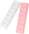 sanderala Extra Large 2Pack Weekly Pill Organizer, 7 Days Travel Daily Pill Box for Fish Oil, Calcium Tablets,