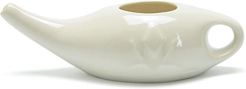 Ceramic Neti Pot for Nasal Sinus Cleansing | Microwave & Dishwasher Safe | Petite Design for Easy Use