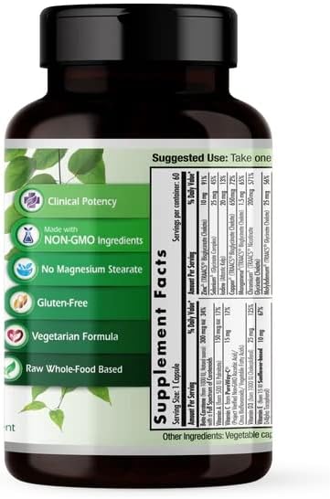EMERALD LABS Prenatal 1-Daily Multi - Prenatal Multivitamin with Methylated Folate, Iron, 60 Vegetable Capsules