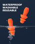 10 Pairs Corded Silicone Ear Plugs with Plastic Carry Cases, Reusable Noise Cancelling Earplugs for Hearing Protection,