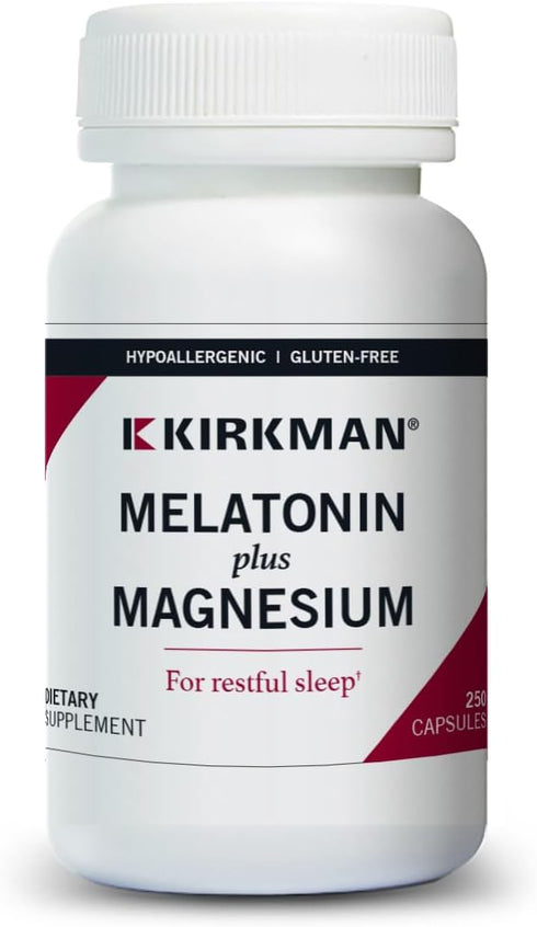 Melatonin Plus Magnesium Capsules - 250 Capsules - Hypoallergenic