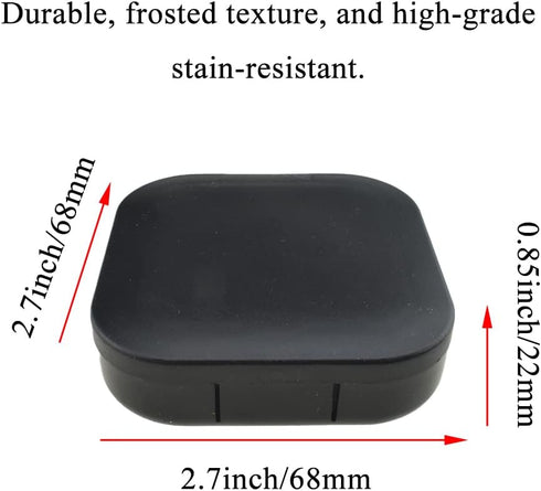 HAHIYO Contact Lens Case Kit with Mirror, Durable Leakproof Holder for Left/Right Eyes, 2 Pack