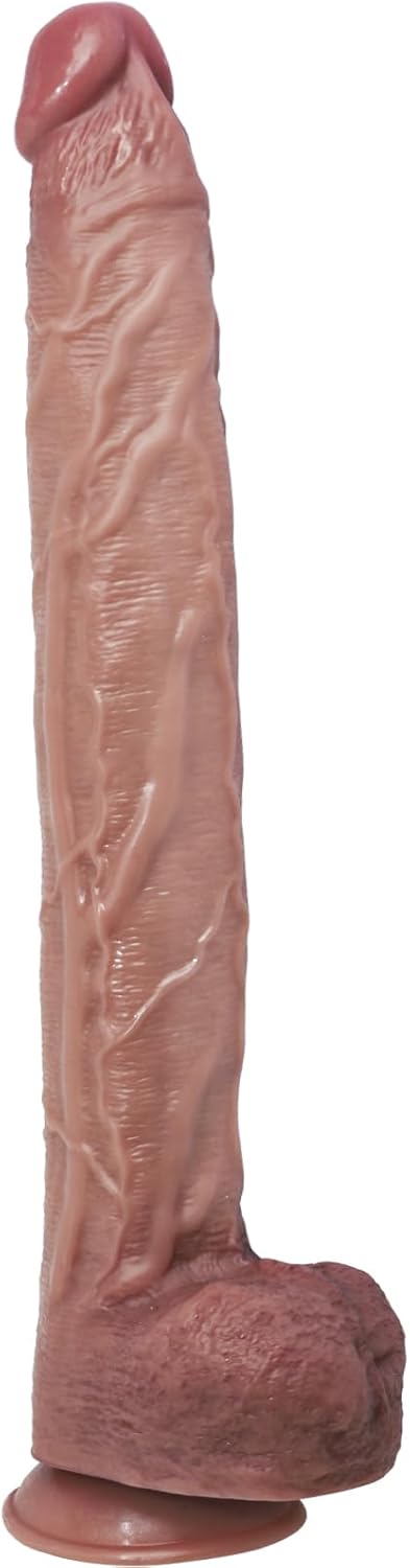 WOQOC 17.52 Inch Super Huge Dildo Realistic Long Big Anal Dildos with Small
