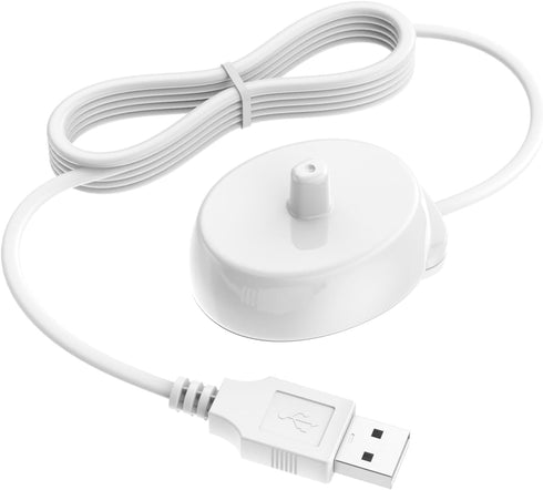 USB Electric Toothbrush Charger for Braun Oral B 3757, Replacement Waterproof Inductive Charging Base for Travel