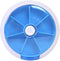 INVODA Rotating Weekly Pill Dispenser, 7 Day 3 Times Medicine Pill Planner with 7 Compartments, Blue