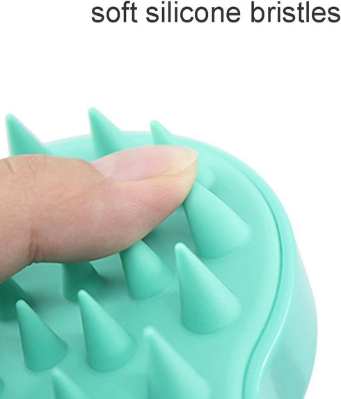 See You Always Hair Scalp Massager Shampoo Brush - Green Silicone Comb for Scalp Care Hair Wash