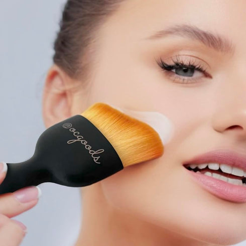 Skincare Angled Makeup Brush Applicator for Liquid Foundation, Sunscreen, BB Cream, Bronzer
