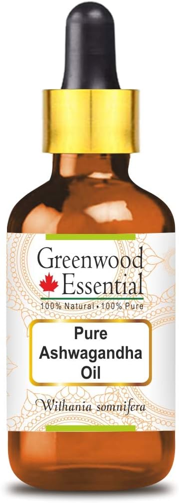 Pure Ashwagandha Oil 50ml (1.69 oz) - Withania somnifera, Premium Therapeutic Grade for Hair, Skin & Aromatherapy