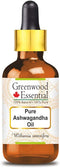 Pure Ashwagandha Oil 50ml (1.69 oz) - Withania somnifera, Premium Therapeutic Grade for Hair, Skin & Aromatherapy