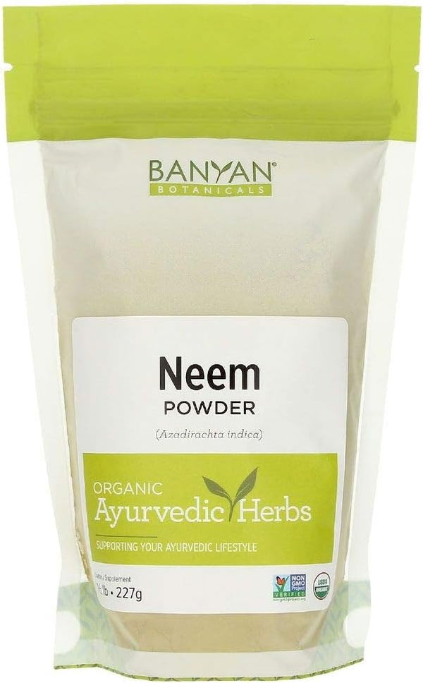 Banyan Botanicals Neem Powder - Organic Azadirachta Indica, 1/2 lb, Purifying Ayurvedic Herb, Non-GMO Vegan