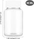 4Pcs Clear Pill Bottle 50ml by WLLHYF, Empty Plastic Medicine Bottles with Caps