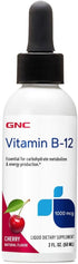 GNC Vitamin B-12 1000mcg - Cherry Flavor, Supports Energy Production
