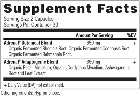 Ancient Nutrition Adrenal Support with Ashwagandha Supplement, Helps Reduce Stress & Fatigue, Gluten Free, 1300mg, 60