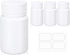Empty Plastic Pill Bottle Medicine Bottles, Reagent Chemical Container with Smooth Screw Lid for Liquid Solid Powder