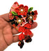 Japanese Style Women Flower Hair Clip, Kimono Decor Fabric Hanfu Hairpin for Christmas Party Costume Gift