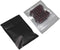 FERENLI 100 Pcs Mylar Zipper Lock Bag - Matte Foil Airtight Food Storage Bags with Front Window (7.5x10cm, Black)