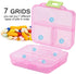 MOPFOL 7 Grids Weekly Pills Organizer - Portable Medicines Case for Travel, Leak-Proof Compartments with Secure