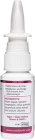 NutriBiotic Nasal Spray, 1 Fl Oz, Nasal Lubricant with Grapefruit Seed Extract, Drug-Free & Non-Medicated