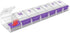 EZY DOSE Weekly Pill Case, 7-Day Medicine Planner, 2X-Large Vitamin Organizer Box, Color May Vary