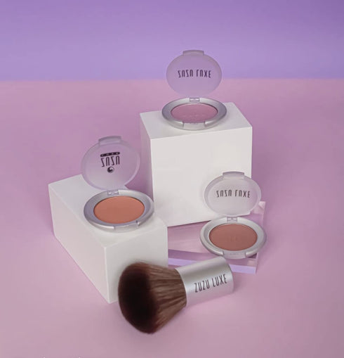 ZUZU LUXE Mineral Blush (Fascination - Lightly Toasted Cinnamon/Warm Shimmer), 0.1 oz, Natural, Vegan, Gluten-free
