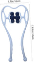 Manual Roller Neck Massager with Ergonomic Micro Curved Wheels for Deep Trigger Portable Home Neck Vertebra Clip