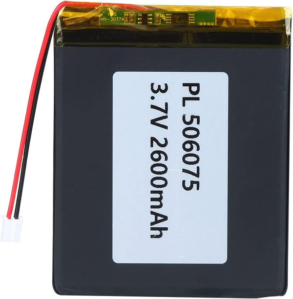 YTKavq 3.7v 2600mAh 506075 Polymer Lithium Ion Battery Lipo Rechargeable Battery with PH