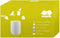 Small 4 Gallon Trash Bags with Quick-Dispense, Cute Compact Package, 100 Count (Yellow)