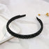 Ruihfas Fashion Sparkle 4 Rows Crystal Rhinestone Headbands, Beaded Hair Hoop Band (Black)
