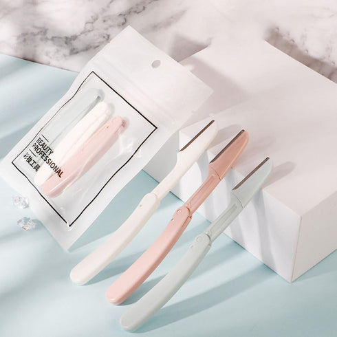 Ipetboom 6pcs Eyebrow Razor, Folding Eyebrow Trimmer, Hair Remover for Women, Facial Hair Shaver