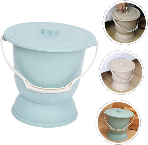 Non-Slip Plastic Urinal Pot for Boys and Girls - Easy-Clean Bedpan for Potty Training
