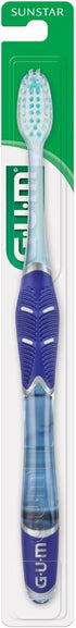 GUM Technique Deep Clean Toothbrush - Compact Soft Toothbrushes for Adults with Sensitive Gums - 1ct (12pk)