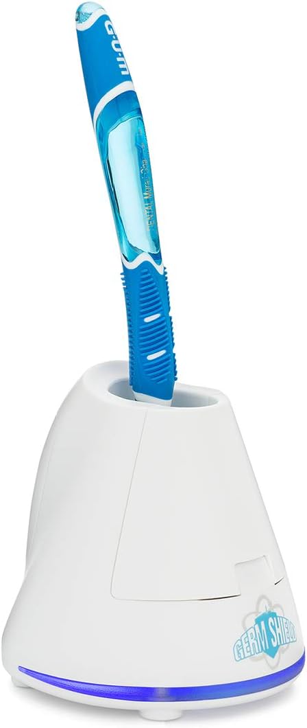 TAO Clean Germ Shield UV Toothbrush Sanitizer – Universal Cleaning Station for Manual and Electric Toothbrushes