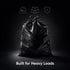 Rayverion 30 20 Count Gallon Large Flap Tie Trash Bags, Heavy Duty Draw Tie Garbage Bags, Leak Resistant Multipurpose