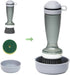 CQT Dish Brush with Soap Dispenser for Dishes, Kitchen Sink, Pot Scrubbing, 1 Brush 2 Refills