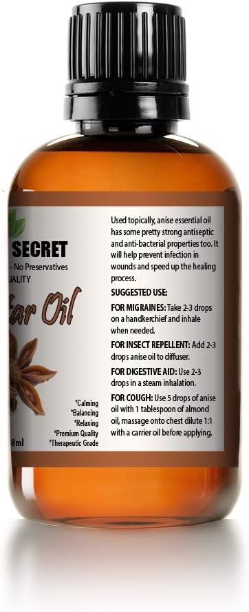 Mayan's Secret Anise Star Essential Oil - 4oz 100% Pure Undiluted for Cakes, Cookies, and Other Recipes