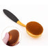 Large Round Toothbrush Oval Makeup Brushes Set, Rose Gold Foundation Contour, 4pcs