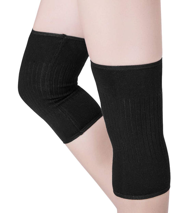 Thermal Knee Warmer Sleeve, Winter Leg Brace Protector for Joint Pain Relief, Knitted Wool for Men Women Running Gym