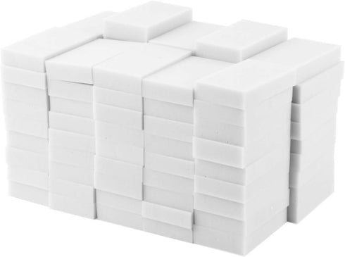 Extra Large Eraser Sponge, Extra Thick, Long Lasting Magic Sponge for Bathroom, Floor Cleaning (50 Pack)