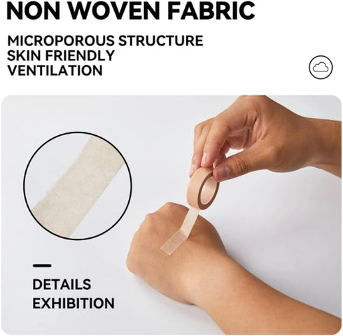 JofulyAdor Supplies,10 Size:0.5in 10 Flexible Skin Paper Tape Non Woven Breathable, Nose Tape Self Adhesive for Wound