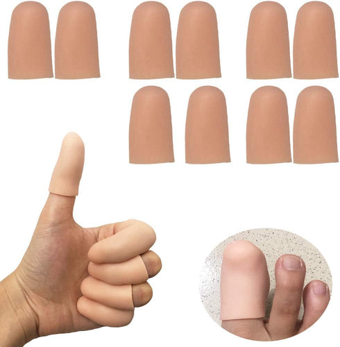 Gel Finger Protectors - Silicone Fingertips Protection for Trigger Finger, Arthritis, and Other Finger Pain Relief