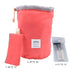 INVODA Drawstring Cosmetic Bag, 2PCS Travel Makeup Bag for Women, Portable Toiletry Organizer Bag (Pink+Red)