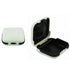 Hard Small Hearing Aid Case, Splashproof with Cushioned Interior for 2 Hearing Aids, ITE, RIC, CIC