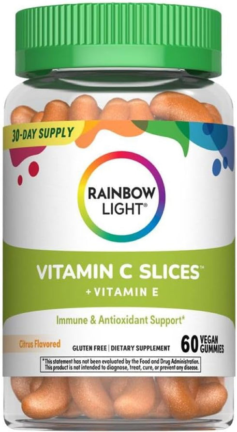 Rainbow Light Vitamin C Gummies | 60 Count | Citrus Flavored |