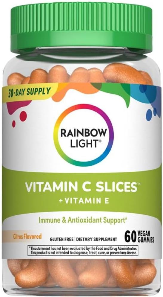 Rainbow Light Vitamin C Gummies | 60 Count | Citrus Flavored |