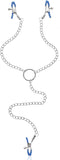 Quilax Adjustable Non Piercing Nipple Clamps Y Necklace for Women Men, Body Jewelry