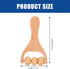 SHINEOFI 2Pcs Wooden Massage Roller, Hand Muscle Roller Stick, Bead Massage Tool for Legs, Manual Wood Therapy Tools