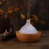 TERBRACO Essential Oil Aroma Diffuser - Electric Wood Glass Ultrasonic Fragrance Aromatherapy Scent Water Humidifier