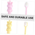 Set 3pcs PartyKindom Cartoon Tooth Brush Boys and Girls Toothbrushes Timer Manual Toothbrush for Oral Care